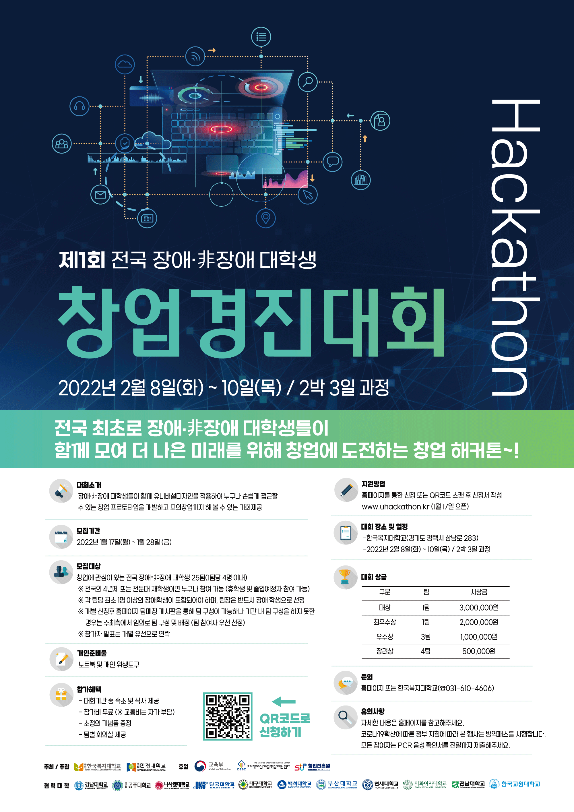 제1회 전국 장애·비장애 대학생 창업경진대회 포스터.png